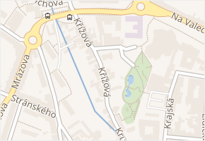 Křížová v obci Litoměřice - mapa ulice