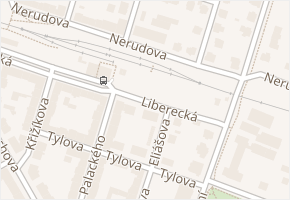 Liberecká v obci Litoměřice - mapa ulice
