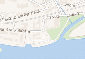 Lodní náměstí v obci Litoměřice - mapa ulice