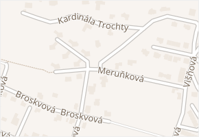 Meruňková v obci Litoměřice - mapa ulice