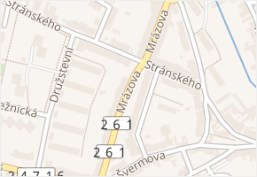 Mrázova v obci Litoměřice - mapa ulice