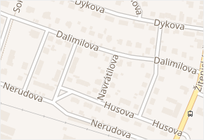 Navrátilova v obci Litoměřice - mapa ulice