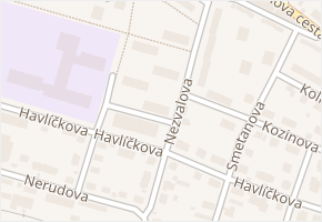 Nezvalova v obci Litoměřice - mapa ulice