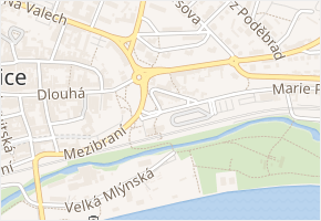 Ostrovní v obci Litoměřice - mapa ulice