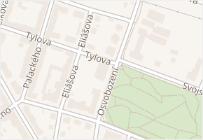 Osvobození v obci Litoměřice - mapa ulice