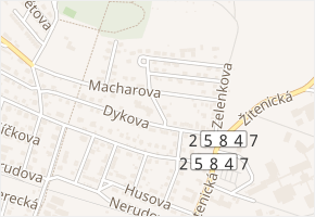 Purkyňova v obci Litoměřice - mapa ulice