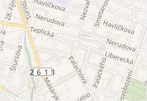 Resslova v obci Litoměřice - mapa ulice