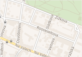 Rooseveltova v obci Litoměřice - mapa ulice