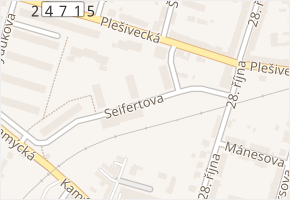 Seifertova v obci Litoměřice - mapa ulice