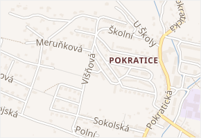 Šeříková v obci Litoměřice - mapa ulice