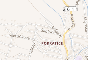 Školní v obci Litoměřice - mapa ulice