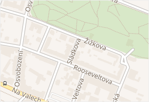 Sládkova v obci Litoměřice - mapa ulice
