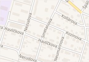 Smetanova v obci Litoměřice - mapa ulice