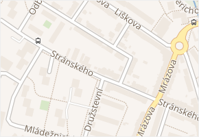 Stránského v obci Litoměřice - mapa ulice