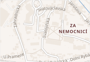 Svatojiřská v obci Litoměřice - mapa ulice