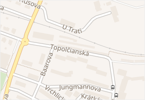 Topolčianská v obci Litoměřice - mapa ulice