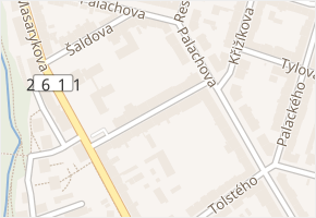 Turgeněvova v obci Litoměřice - mapa ulice