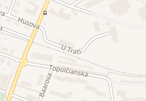 U Trati v obci Litoměřice - mapa ulice