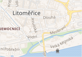 Wintrova v obci Litoměřice - mapa ulice