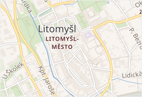 M. D. Rettigové v obci Litomyšl - mapa ulice