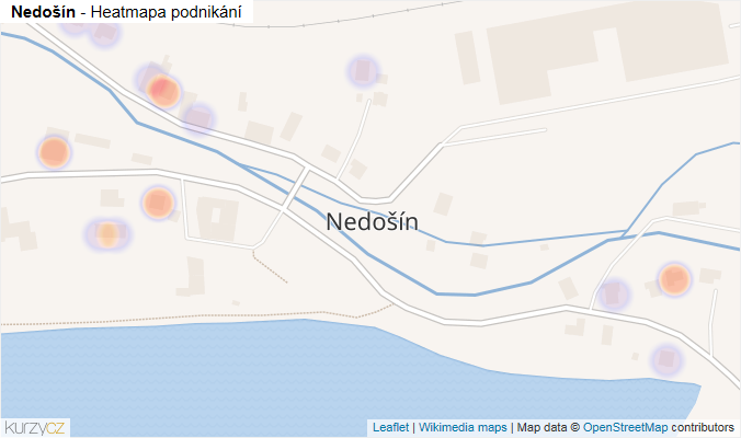 Mapa Nedošín - Firmy v části obce.
