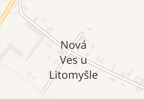 Nová Ves u Litomyšle v obci Litomyšl - mapa části obce