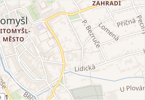 Prkenná v obci Litomyšl - mapa ulice