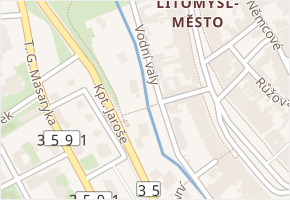 Ropkova v obci Litomyšl - mapa ulice