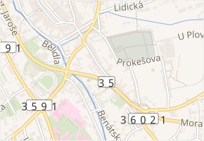 Tyršova v obci Litomyšl - mapa ulice