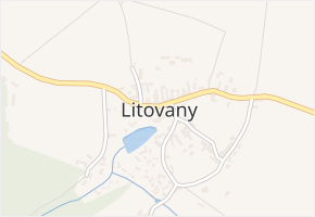 Litovany v obci Litovany - mapa části obce