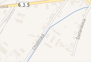 Cholinská v obci Litovel - mapa ulice
