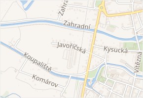 Javoříčská v obci Litovel - mapa ulice