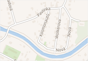 Kosmonautů v obci Litovel - mapa ulice