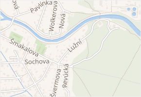 Lužní v obci Litovel - mapa ulice