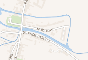 Nábřežní v obci Litovel - mapa ulice