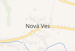 Nová Ves v obci Litovel - mapa části obce