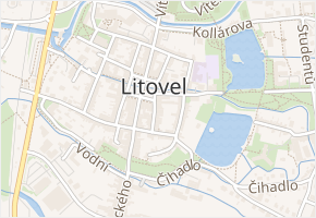 Poděbradova v obci Litovel - mapa ulice