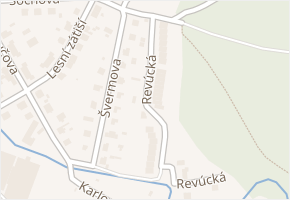 Revúcká v obci Litovel - mapa ulice