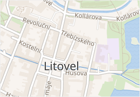 Šafaříkova v obci Litovel - mapa ulice