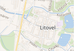 Šerhovní v obci Litovel - mapa ulice