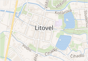 sídl. Vítězná v obci Litovel - mapa ulice