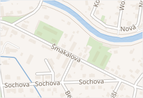 Šmakalova v obci Litovel - mapa ulice