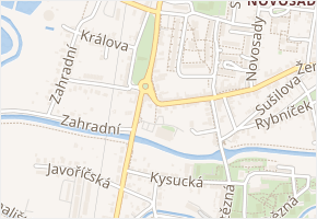 Staroměstské náměstí v obci Litovel - mapa ulice