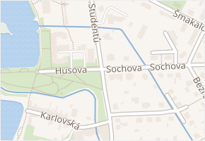 Studentů v obci Litovel - mapa ulice