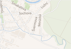 Švermova v obci Litovel - mapa ulice