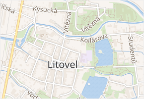 Třebízského v obci Litovel - mapa ulice