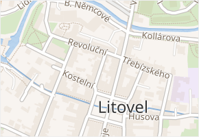 Vlašímova v obci Litovel - mapa ulice