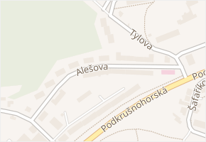 Alešova v obci Litvínov - mapa ulice
