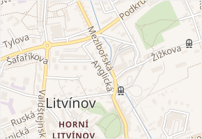 Anglická v obci Litvínov - mapa ulice