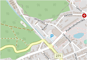 Buková v obci Litvínov - mapa ulice